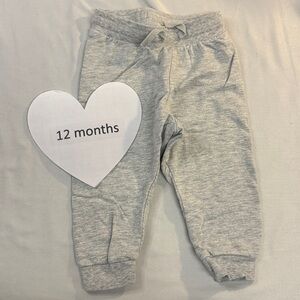 H&M - Light Grey Organic cotton Kids Joggers/Sweatpants